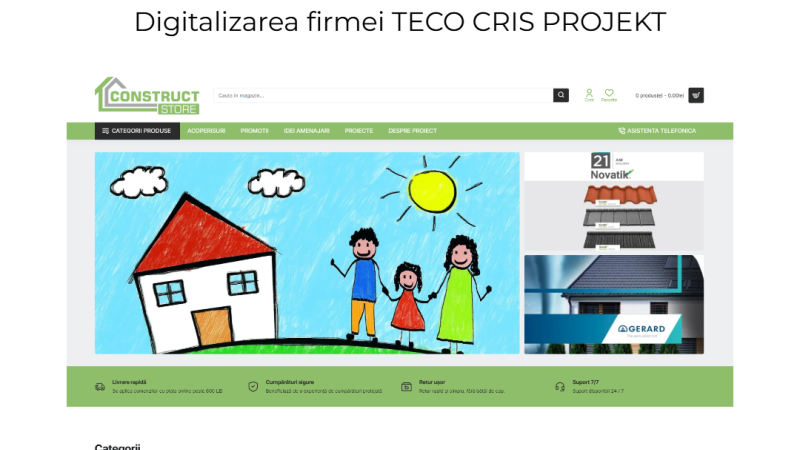 TECO CRIS PROJEKT S.R.L. anunta finalizarea proiectului „Digitalizarea firmei TECO CRIS PROJEKT”